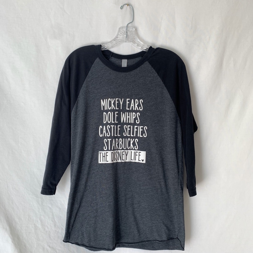 American Apparel Disney Theme Baseball Style Top